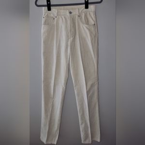 DKNY Classic Ivory Velvet Jeans
